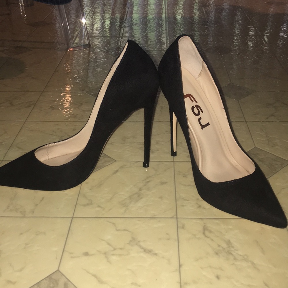 Faux suede stilettos